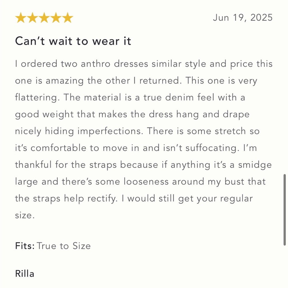 NWT Anthropologie Pilcro Square-Neck Seamed Chambray Midi Dress XS - Picture 9 of 11